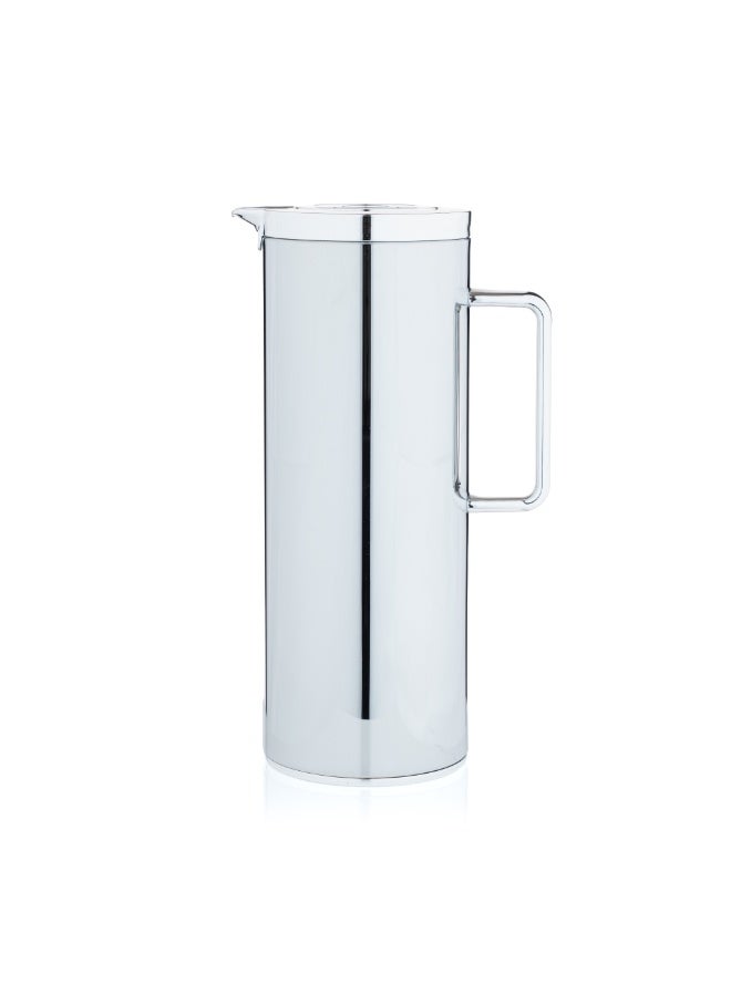 Blends Tea and Coffee Flask Shinny Silver with Beige Palm Holder - Image 5